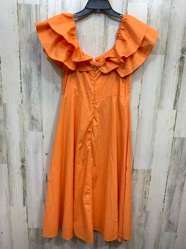 NWT PETAL & PUP Dresses and Skirts Size L NEON ORANGE Solid Dress