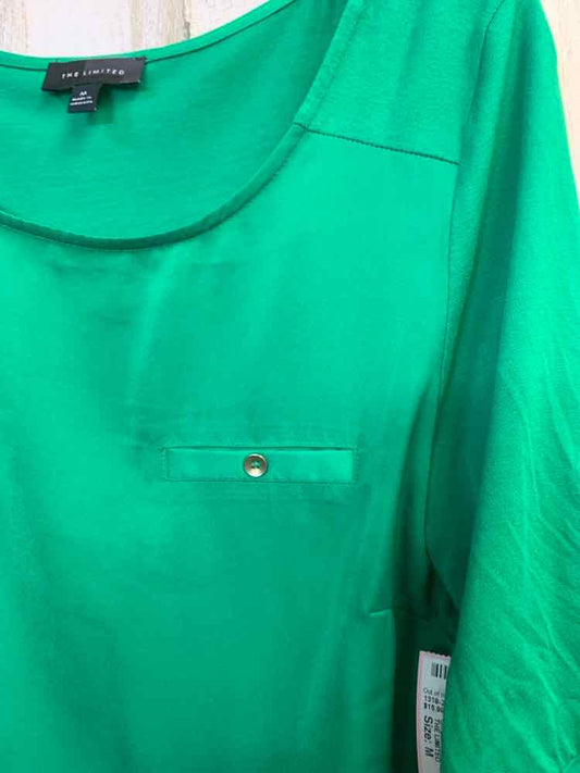 THE LIMITED Tops Size M Green 3/4 LENGTH TOP