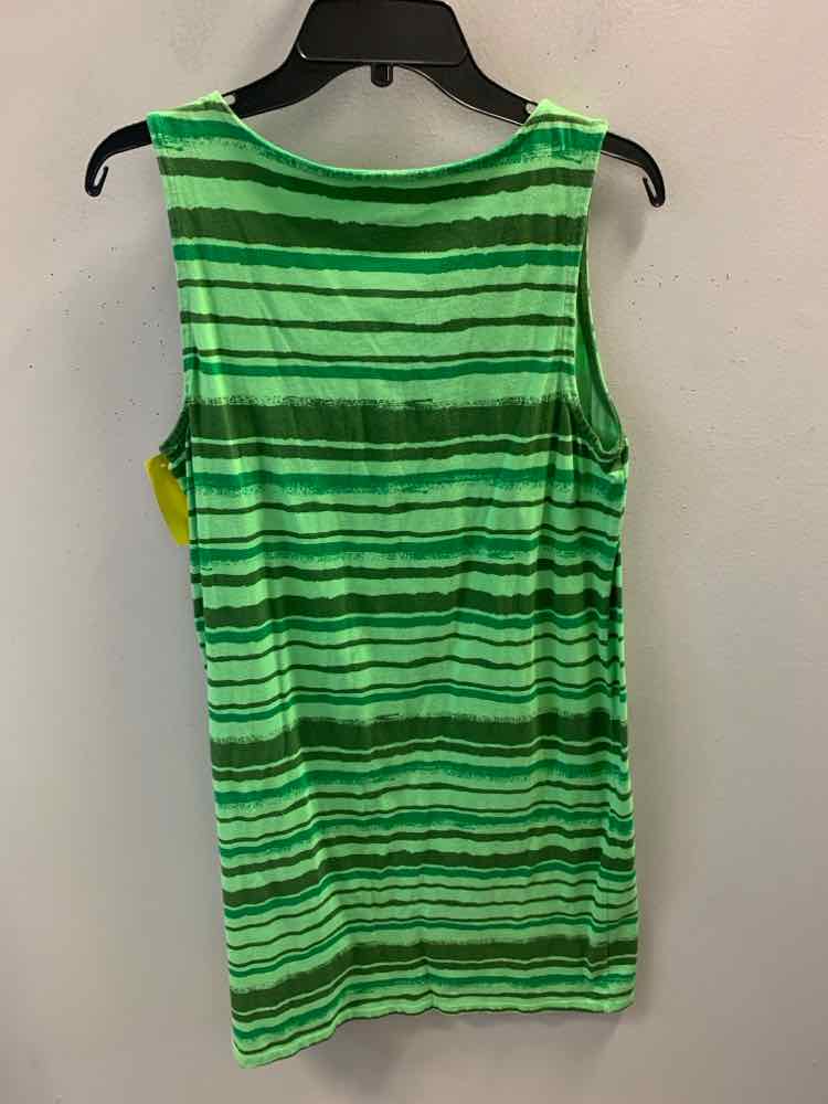 BASIC EDITION Dresses and Skirts Size M Green Stripe Dress