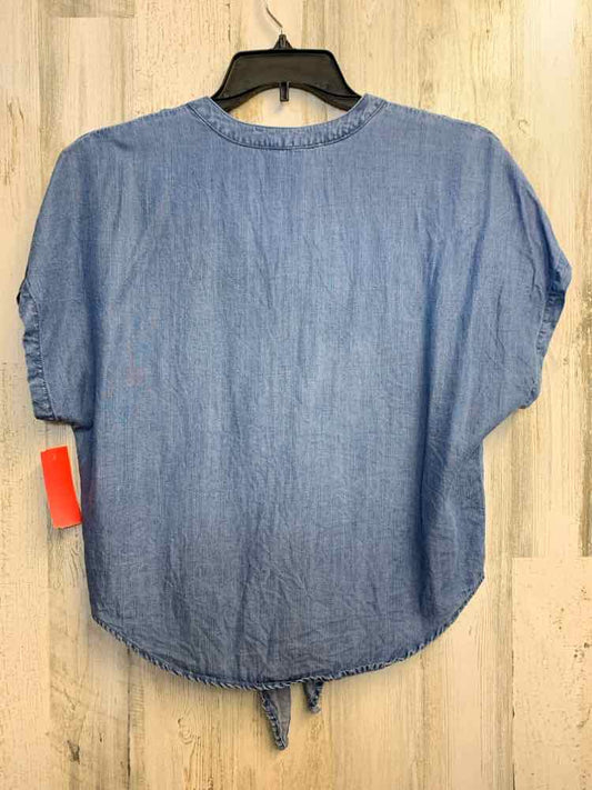 PRE-OWNED LOVESTITCH Tops Size M Blue SHORT SLEEVES TOP