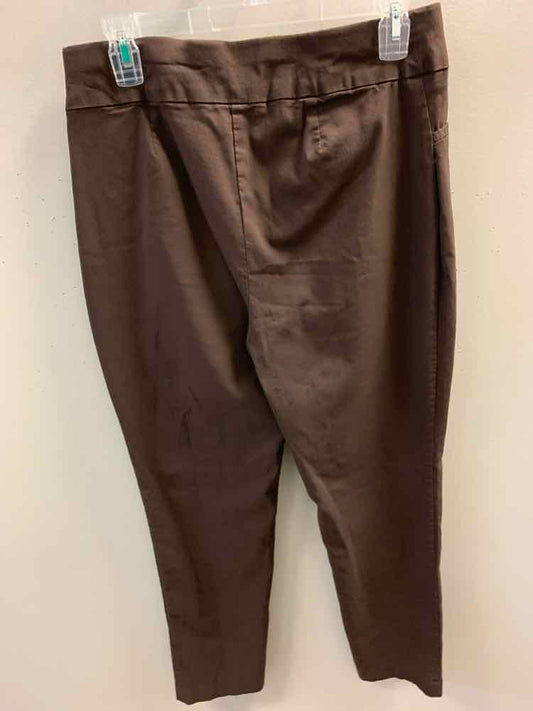 Size 1.5 CHICOS BOTTOMS Brown Pants