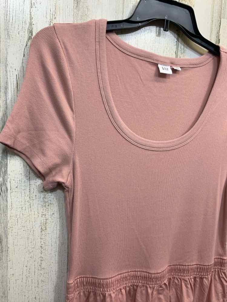 PRE-OWNED GAP Dresses and Skirts Size L BLUSH Solid A-LINE Dress/BLUSH A-LINE DR