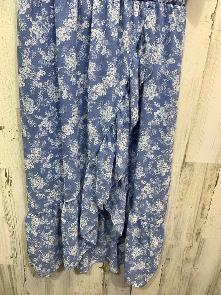 PRE-OWNED SO GOODS FOR LIFE Dresses and Skirts Size L WHT/BLU Floral Dress