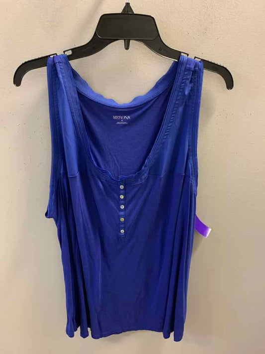 MERONA PLUS SIZES Size 4X Royal Blue SLEEVELESS TOP