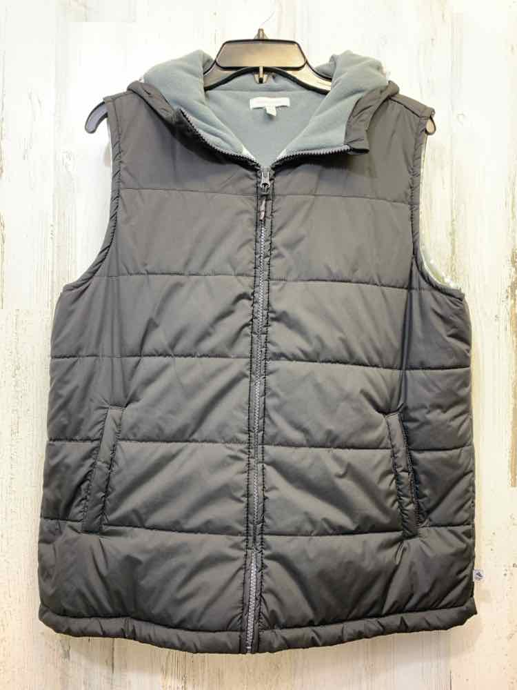 PRE-OWNED OCEAN & COAST JACKETS / COATS Size L Black PUFFER VEST Vest/BLACK PUFF