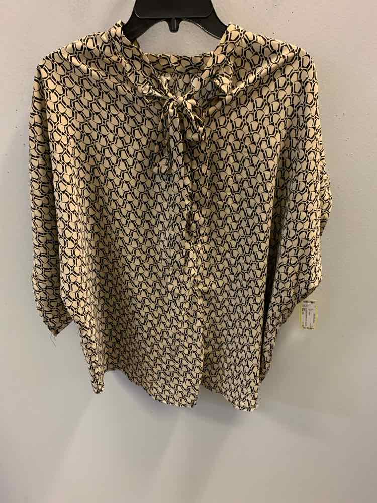 SHEIN Tops Size XL TAN/BLK TOP