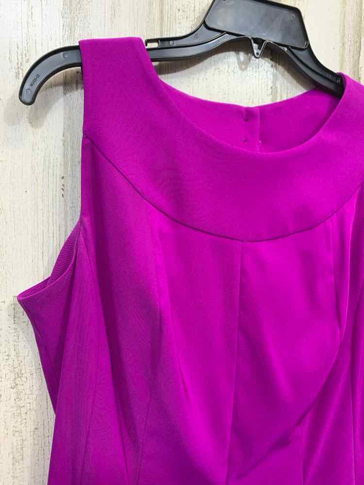 PRE-OWNED KIM ROGERS Dresses and Skirts Size 12 BRIGHT PURPLE Solid Dress/BRIGHT