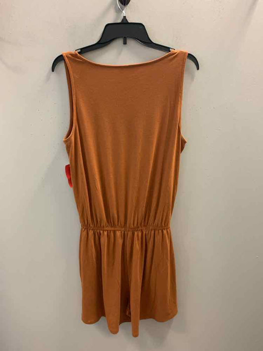 Size L ZENANA BOTTOMS BUTTERSCOTCH SLEEVELESS Romper