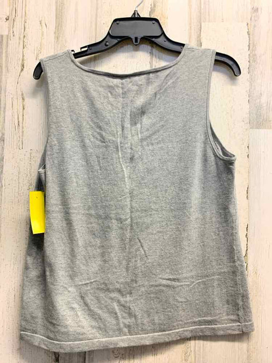 PRE-OWNED JONES NEW YORK Size PL Gray Solid Tank Top