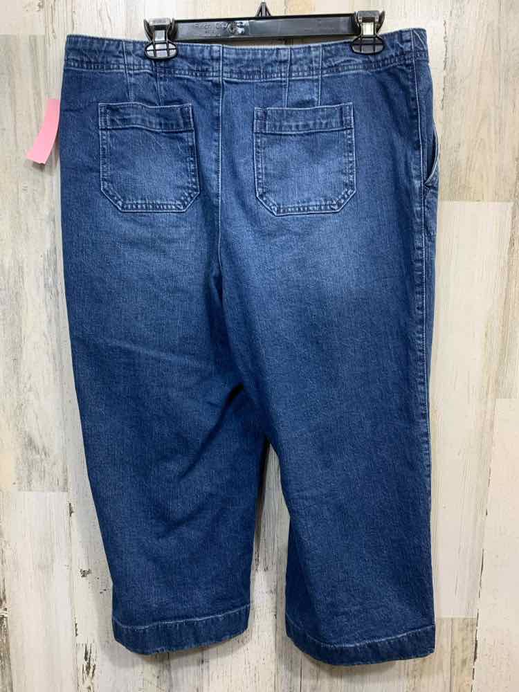 PRE-OWNED Size 14P TALBOTS BOTTOMS Denim CAPRI Jeans/DENIM CAPRI PANTS
