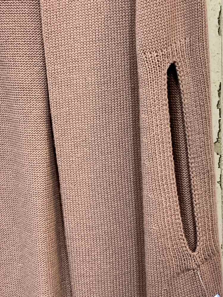 NWT DONNA KARAN Size S JACKETS / COATS MAUVE Solid SLEEVELESS Cardigan