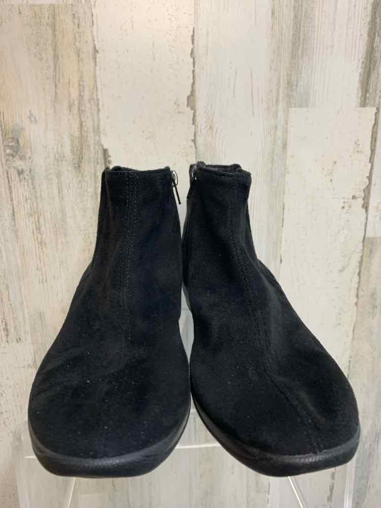 PRE-OWNED ARCOPEDICO SHOES 8 BLK Shoes/SUEDE WEDGE/ANKLE BOOTS