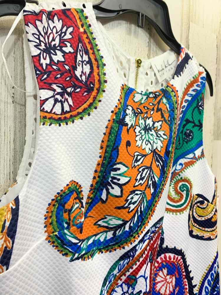 NWT NICOLE MILLER Dresses and Skirts Size 8 WHITE/NAVY/GREEN/YELLOW SHEATH Dress