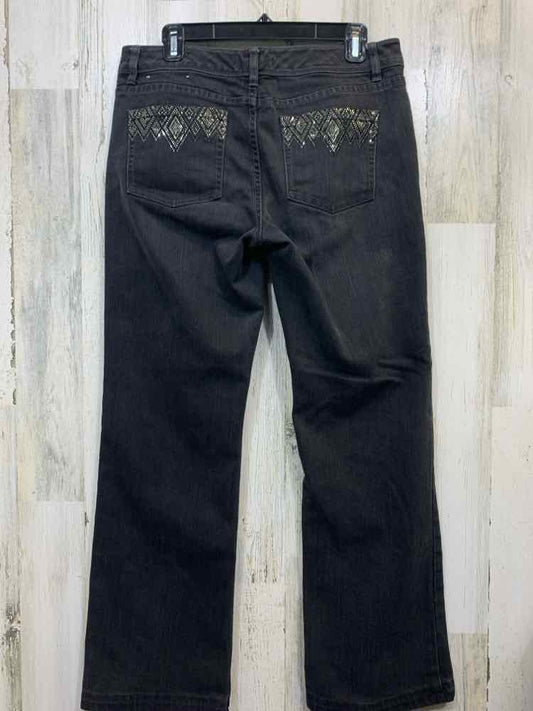 Size 10 WHITE HOUSE BOTTOMS Black JEANS Solid Pants