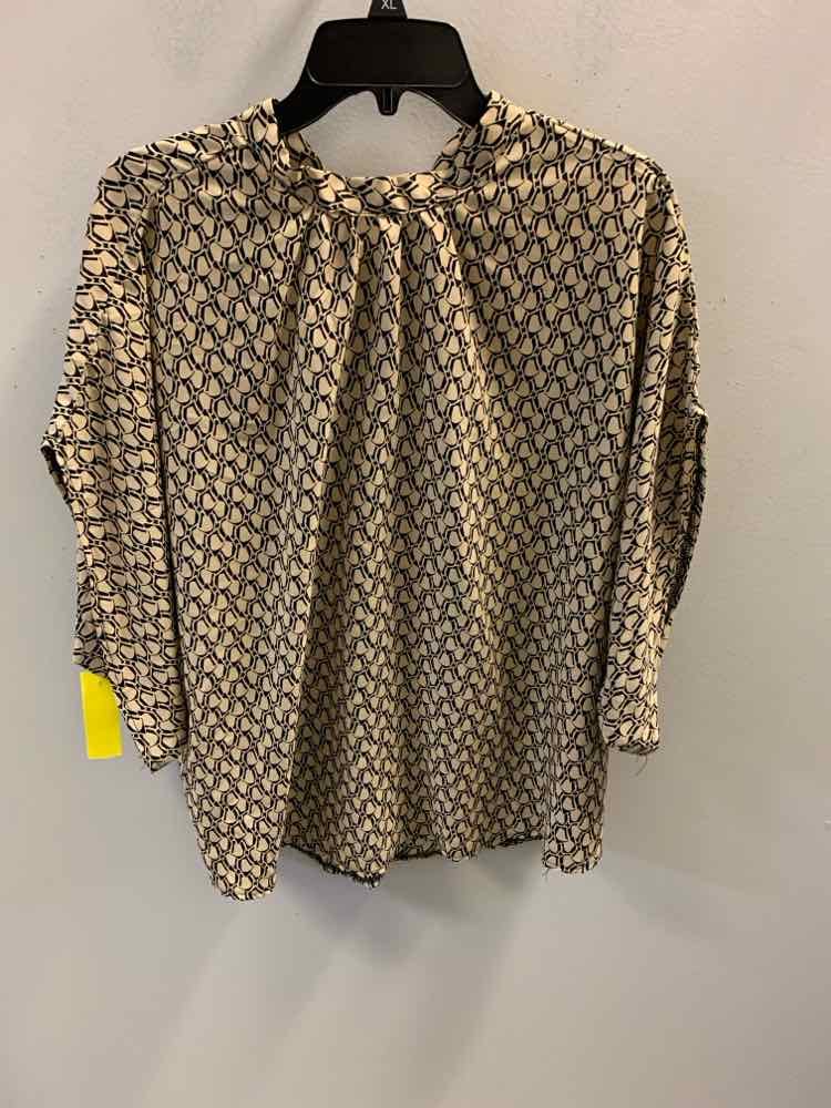 SHEIN Tops Size XL TAN/BLK TOP