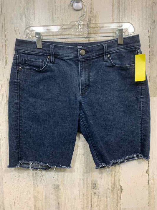 PRE-OWNED Size 10 LOFT BOTTOMS DARK BLUE DENIM Shorts