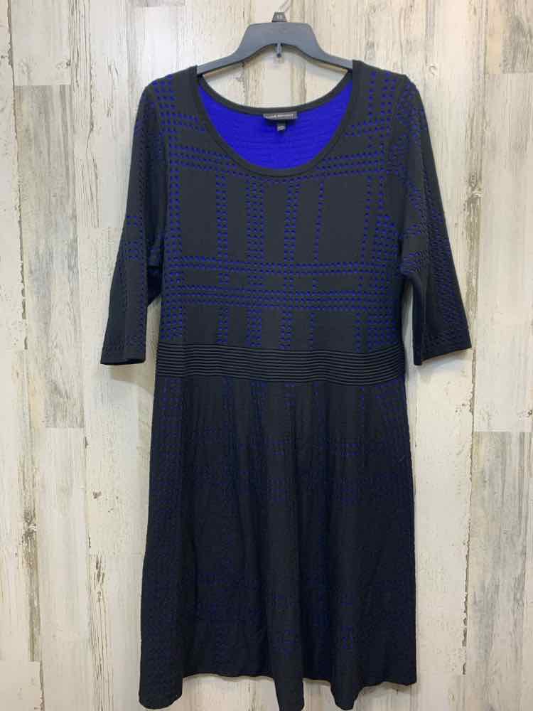 PRE-OWNED LANE BRYANT Dresses and Skirts Size 22/24 BLACK/BLUE A-LINE Dress/BLAC
