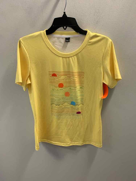 Tops Size M Yellow SHORT SLEEVES TOP