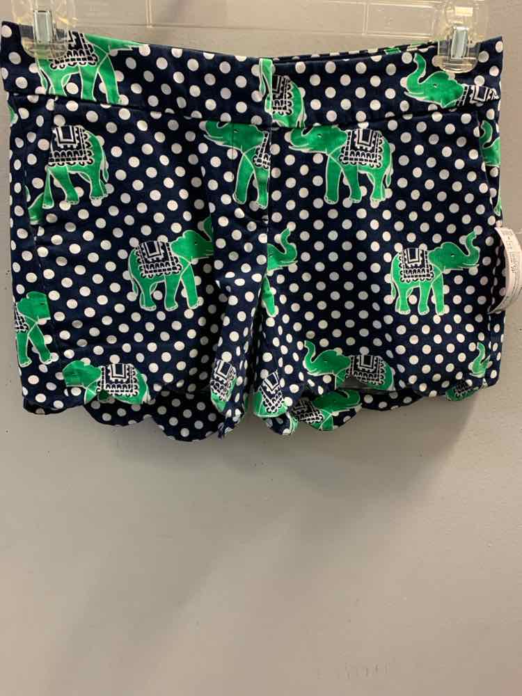 Size 2P CROWN & IVY BOTTOMS NAV/WHT/GRN POLKA DOTS/ELEPHNATS Shorts