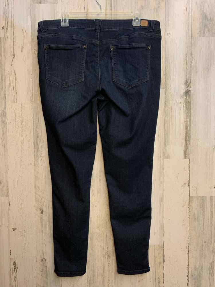 PRE-OWNED Size 16 WIT & WISDOM BOTTOMS Blue SLIM LEG Pants/JEANS