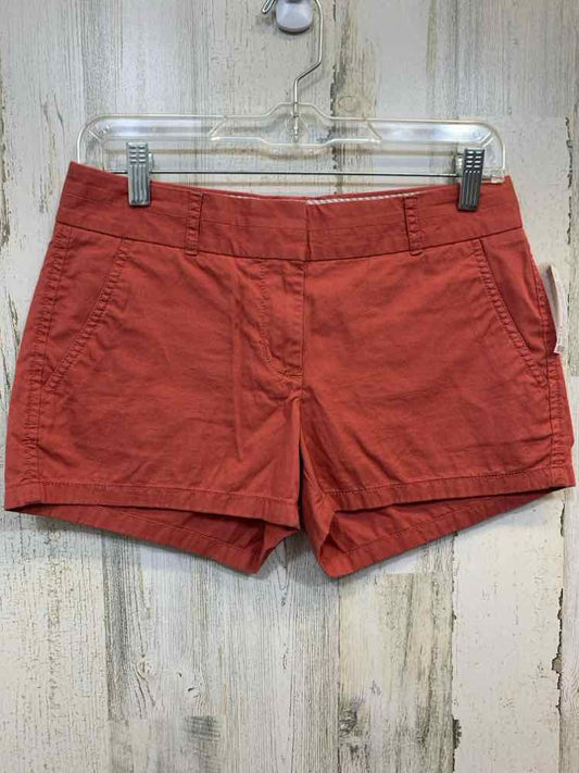 PRE-OWNED Size 0 J.CREW BOTTOMS BRICK Solid CHINO SHORTS Shorts/BRICK COLORED CH