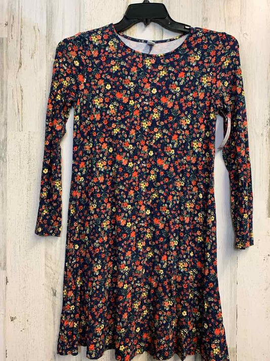 PRE-OWNED OLD NAVY Dresses and Skirts Navy Floral LONG SLEEVES Dress/ORNG/YLOW F