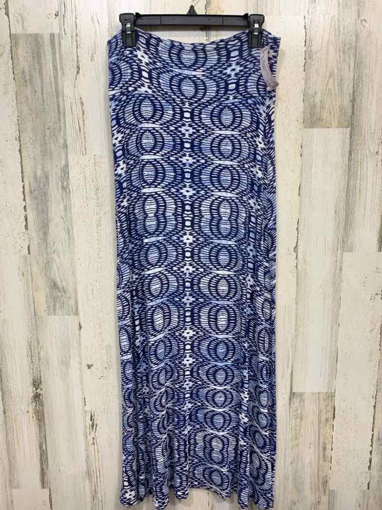 PRE-OWNED LOVEAPELLA BOTTOMS WHT/BLU/AQUA Maxi