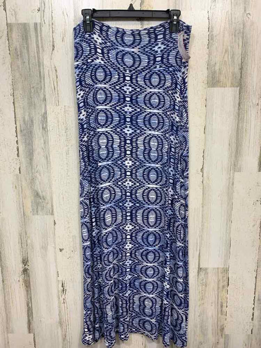 PRE-OWNED LOVEAPELLA M BOTTOMS WHT/BLU/AQUA Maxi