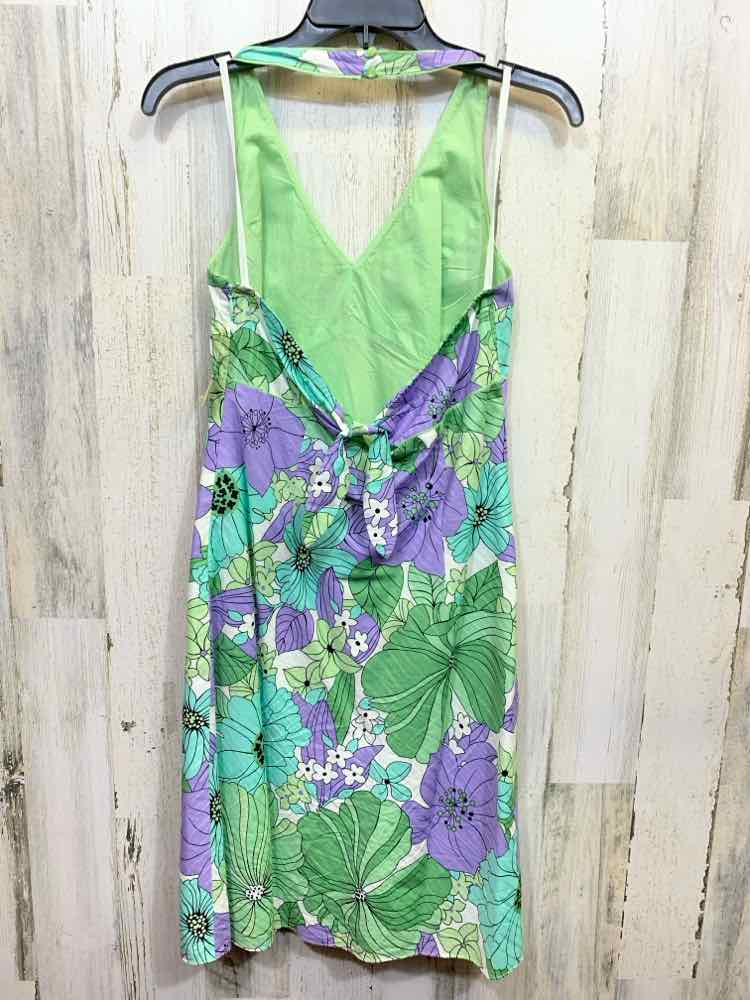 PRE-OWNED LOFT Dresses and Skirts Size 4 PASTEL GRN/LVDER/WHITE/BLACK Blouse