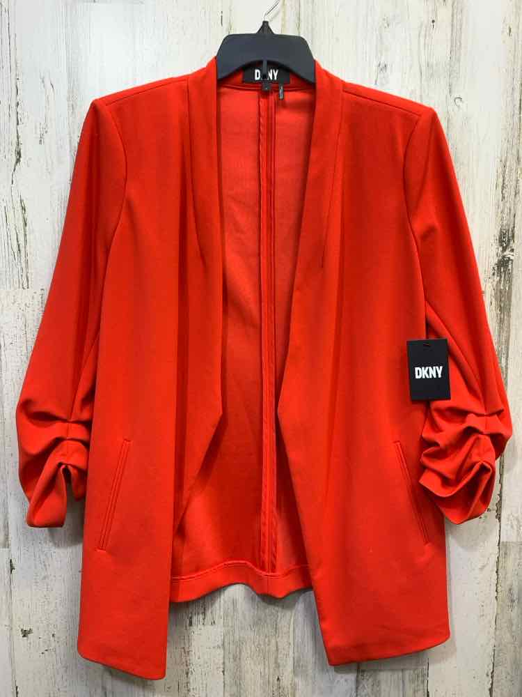 NWT DKNY Tops Size L Red LONG SLEEVES Blazer
