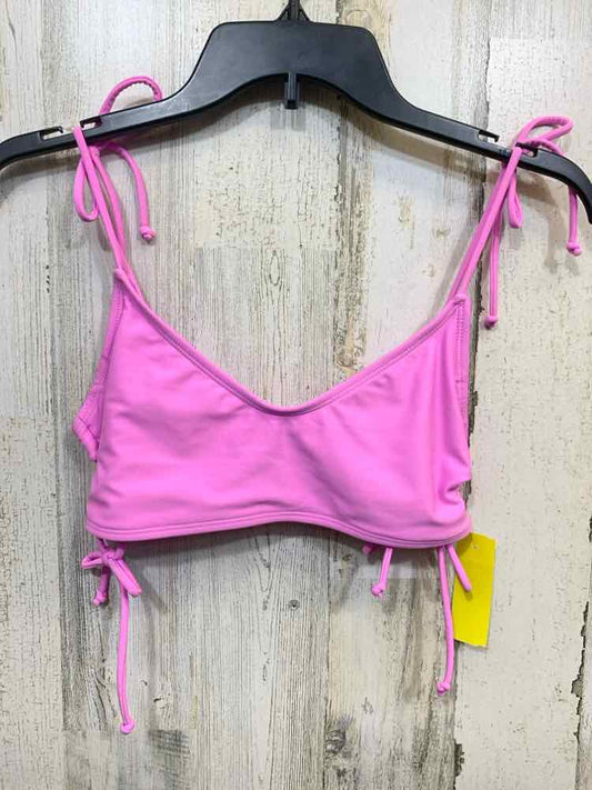 PRE-OWNED NO BOUNDRIES Swimwear Size M LILAC Solid TOP Swimsuit/BIKINI TOP SIDE