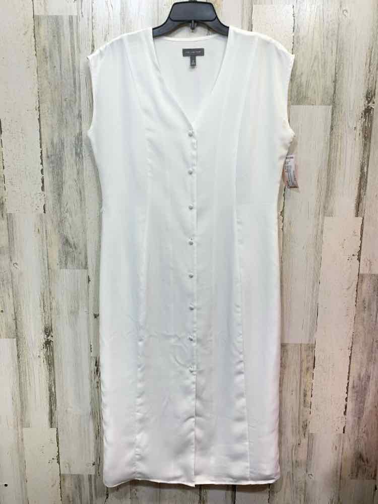 PRE-OWNED THE LIMITED Dresses and Skirts Size M White Solid SHEATH Dress/WHITE S