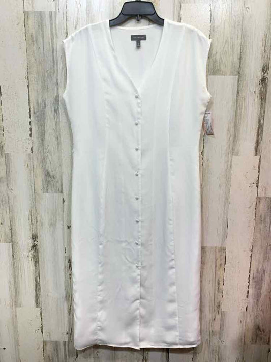 PRE-OWNED THE LIMITED Dresses and Skirts Size M White Solid SHEATH Dress/WHITE S
