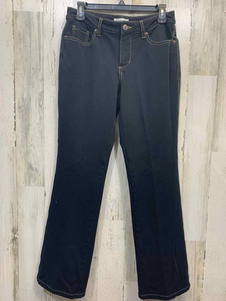 PRE-OWNED Size 8P COLDWATER CREEK BOTTOMS DARK BLUE DENIM BOOT CUT Jeans/STRETCH