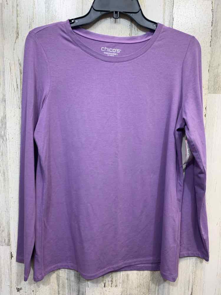 PRE-OWNED CHICO'S Tops Size 0 LAVENDAR 3/4 SLEEVE Blouse