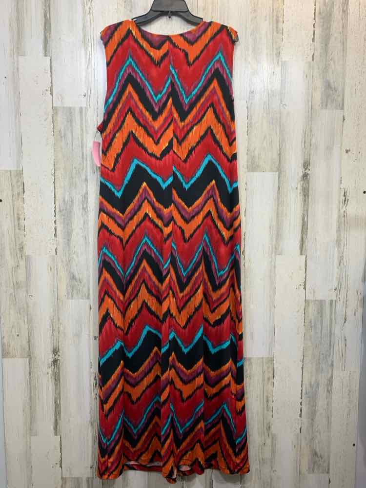 PRE-OWNED NEW DIRECTIONS Dresses and Skirts Size 3X ZIG ZAG MAXI Dress/ZIG-ZAG M