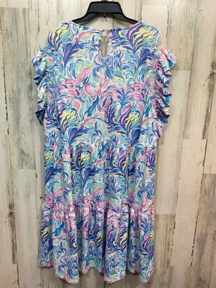 SIMPLY SOUTHERN Dresses and Skirts Size XXL BLU/PINK/YELLOW CORAL REEF Dress