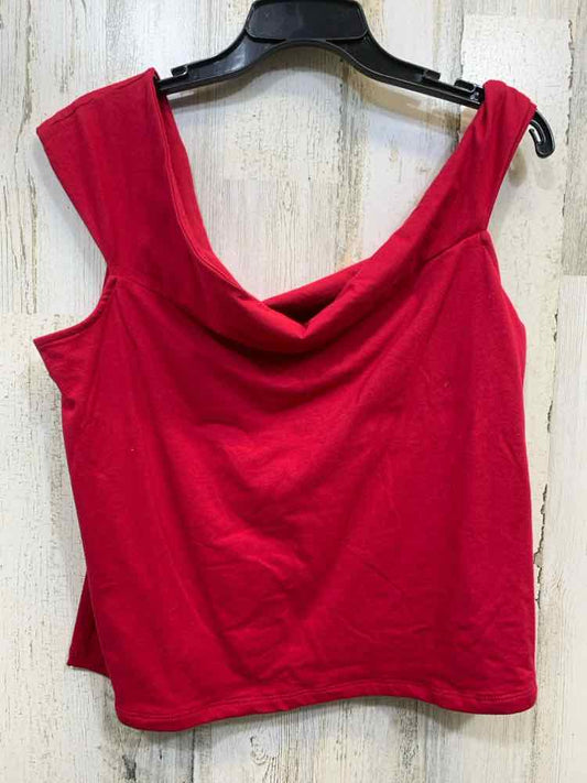 NWT A NEW DAY Tops Size XL Red Solid OFF THE SHOULDER Blouse
