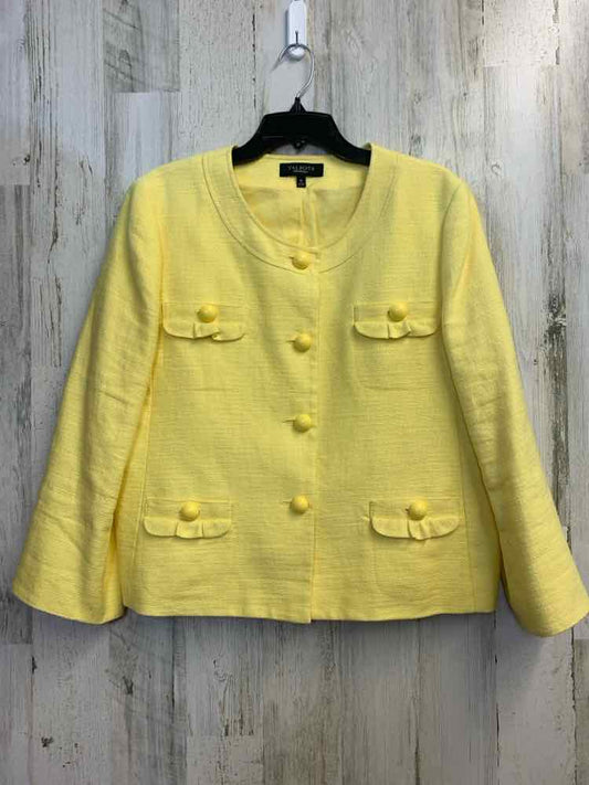 TALBOTS Tops Size 16 LEMON YELLOW JACKET Jacket