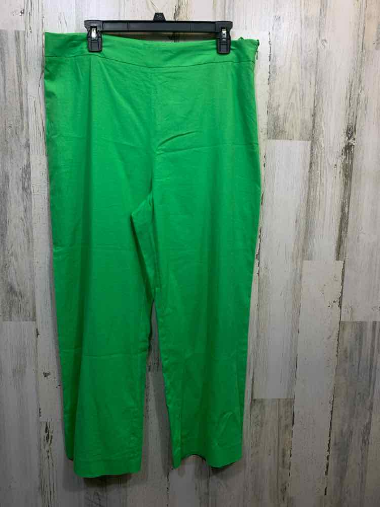 NWT PRESTON & YORK Tops Size 16 Lime Green SLEEVELESS TOP/BUTTON FRONT