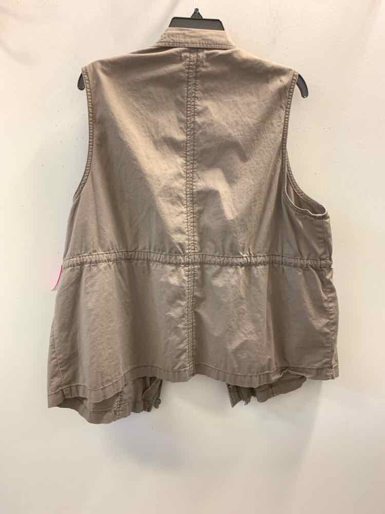 MAURICES PLUS SIZES Size 2 Taupe VEST Vest