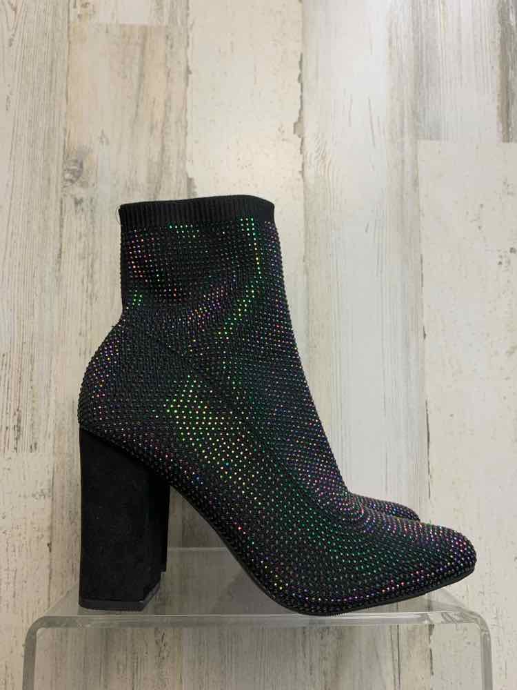 NWT WILD PAIR SHOES 6.5 BLK Shoes/HEELED BOOTS W/SPARKLES