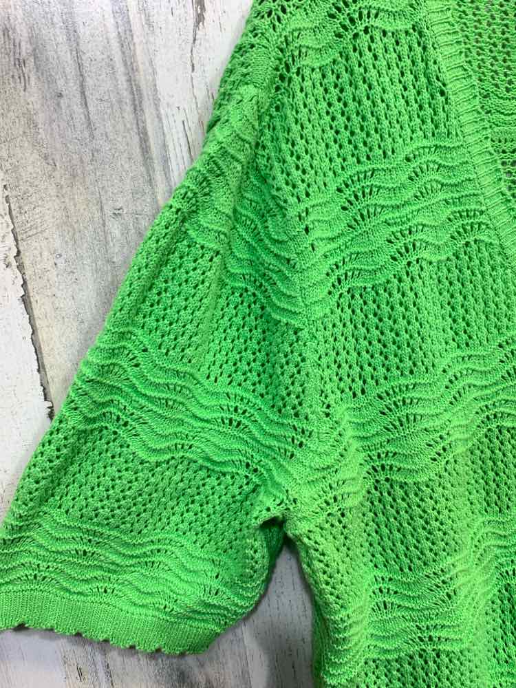 NWT SOUTHERN LADY Tops Size 2X Green SHORTSLEEVE Cardigan
