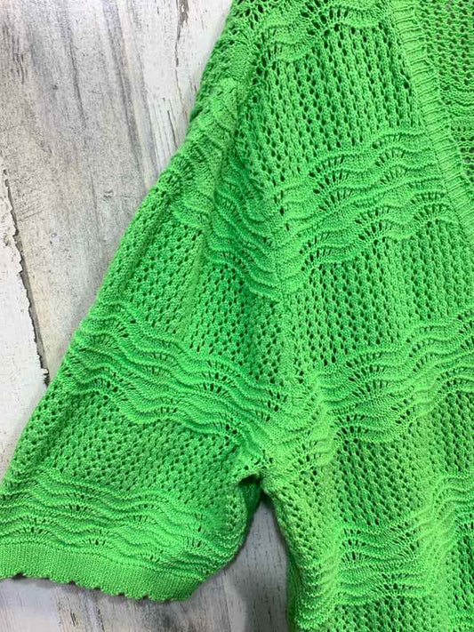 NWT SOUTHERN LADY Tops Size 2X Green SHORTSLEEVE Cardigan