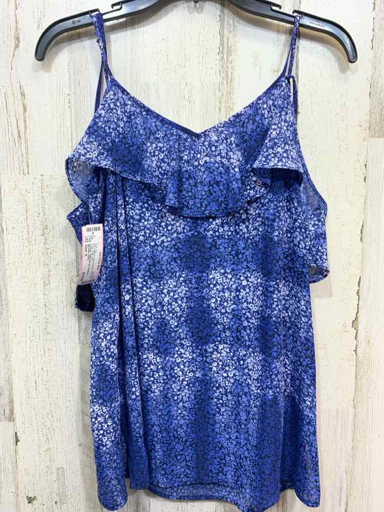 PRE-OWNED MICHAEL KORS Tops Size S SHADES OF BLUE Floral TANK TOP Tank Top/FLORA