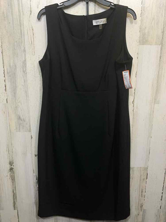 PRE-OWNED KASPER Size 16  Black SLEEVELESS/SCOOP NECKLINE Dress