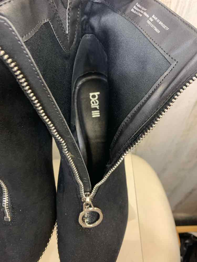 BAR lll SHOES Shoe Size 9 Black Suede Solid Boots