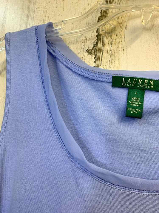 PRE-OWNED Ralph Lauren Tops Size L BABY BLUE SLEEVELESS TOP