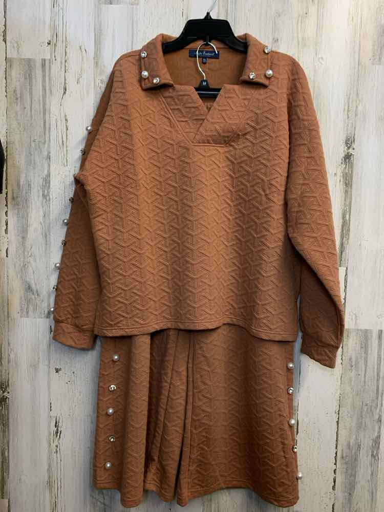 PRE-OWNED SIMPLY SOUTHERN SUIT SETS Size XL BRONZE Pearl QUILT 2PC TOP/2 PIECE B