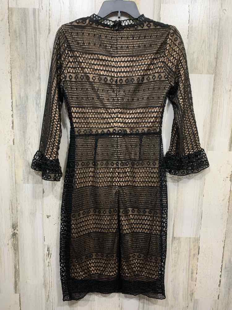 NWT POLYGRAM Dresses and Skirts Size S BLACK/NATURAL LONG SLEEVE Dress